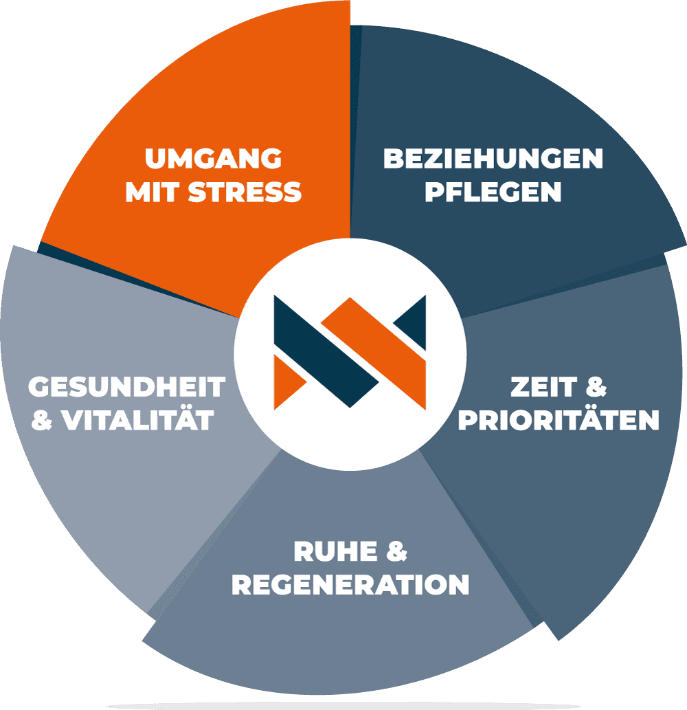 Stress und Burnout Prävention: Das Wirkungsrad - Umgang mit Stress